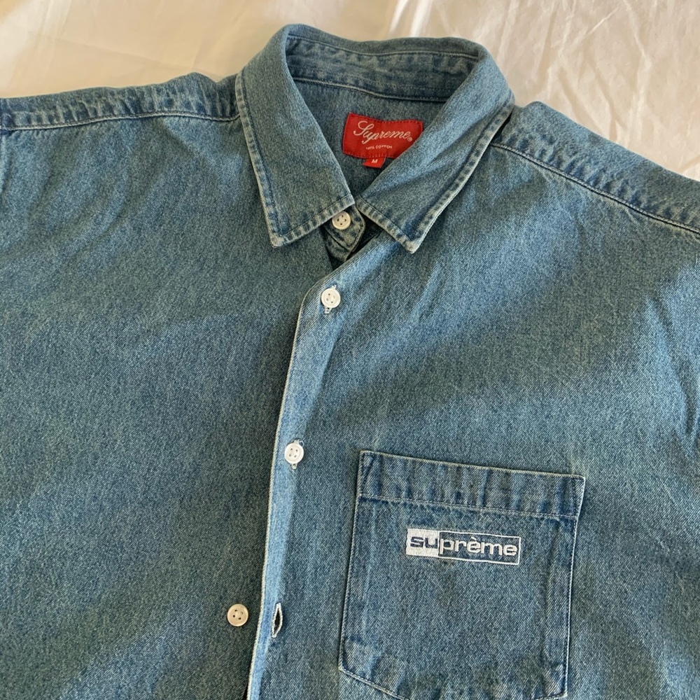 Supreme Jean Button-up Shirt